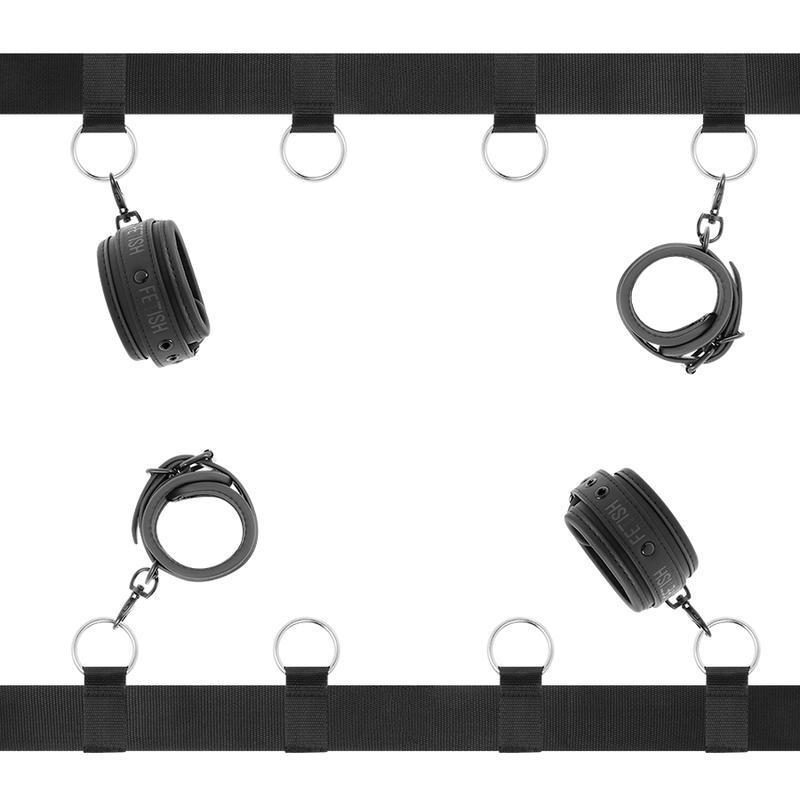 FETISH SUBMISSIVE - SET DI LACCI DA LETTO DI LUSSO CON FODERA IN NOPRENE