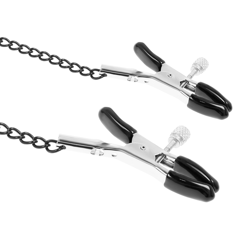 FETISH SUBMISSIVE - ANELLO BAVAGLIO CON MORSETTI PER CAPEZZOLI