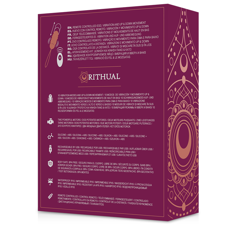 RITHUAL - REVA EGG REMOTE CONTROL SISTEMA SU&amp;GIÙ + VIBRAZIONE