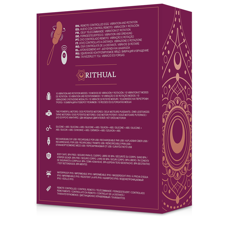 RITUAL - SISTEMA DE CONTROL REMOTO DE HUEVOS ESHA ROTACIÓN + VIBRACIÓN