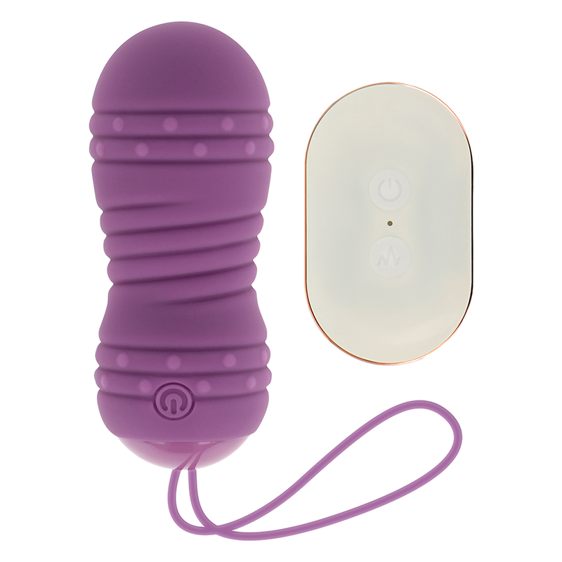 OHMAMA - HUEVO GIRATORIO DE CONTROL REMOTO 7 PATRONES MORADO