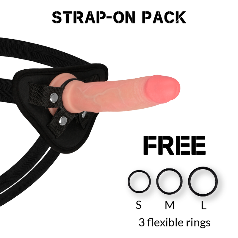 ROCKARMY - IMBRACATURA + DILDO IN SILICONE LIQUIDO PREMIUM AVENGER 19 CM -O- 3,98 CM