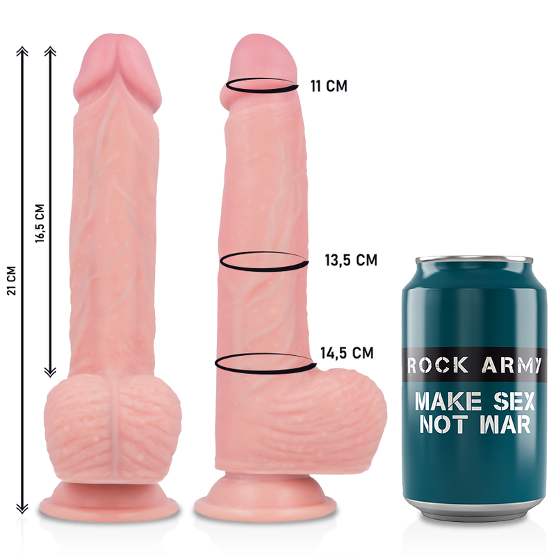 ROCKARMY - IMBRACATURA + SILICONE LIQUIDO PREMIUM SPITFIRE REALISTICO 21 CM -O- 4,62 CM