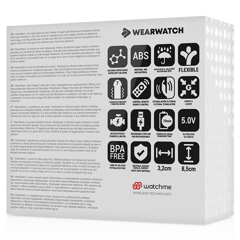 WEARWATCH - VIBRATORE WATCHME A DOPPIA TECNOLOGIA ACQUA DI MARE / NEVE